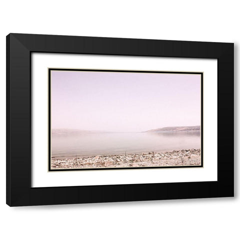 Pastel Sea I Black Modern Wood Framed Art Print with Double Matting by Rigsby, Jennifer