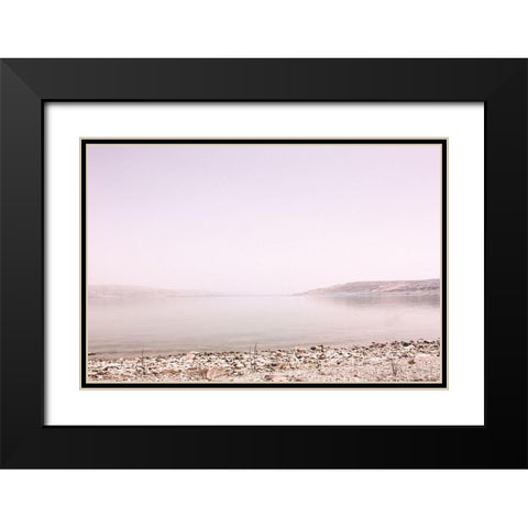 Pastel Sea I Black Modern Wood Framed Art Print with Double Matting by Rigsby, Jennifer