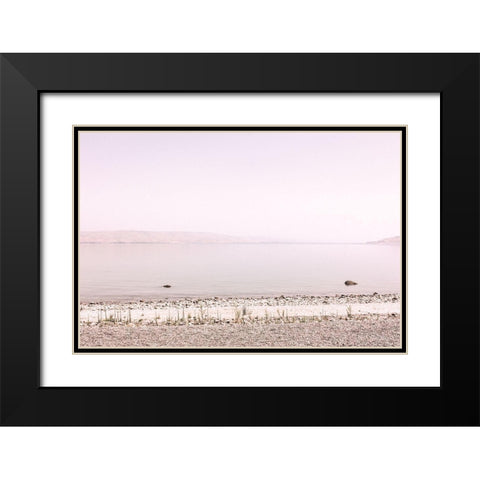 Pastel Sea II Black Modern Wood Framed Art Print with Double Matting by Rigsby, Jennifer