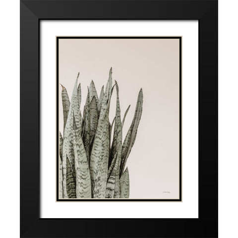 Boho Snake Plant Black Modern Wood Framed Art Print with Double Matting by Rigsby, Jennifer