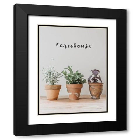 Farmhouse Herbs I Black Modern Wood Framed Art Print with Double Matting by Rigsby, Jennifer