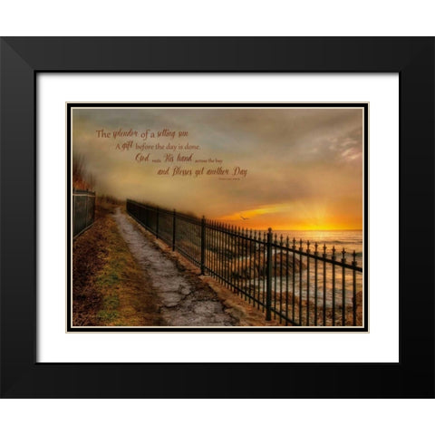 Gods Gift Black Modern Wood Framed Art Print with Double Matting by Vieira, Robin-Lee