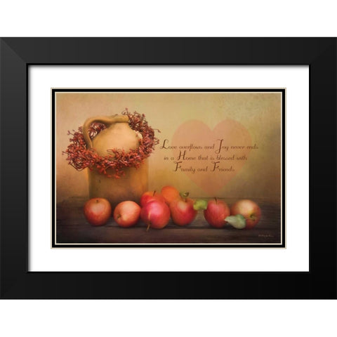 Family and Friends Black Modern Wood Framed Art Print with Double Matting by Vieira, Robin-Lee