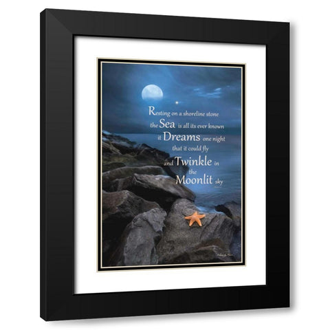 The Dream Black Modern Wood Framed Art Print with Double Matting by Vieira, Robin-Lee
