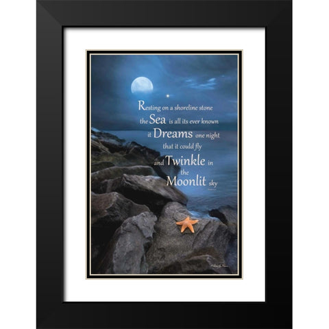 The Dream Black Modern Wood Framed Art Print with Double Matting by Vieira, Robin-Lee