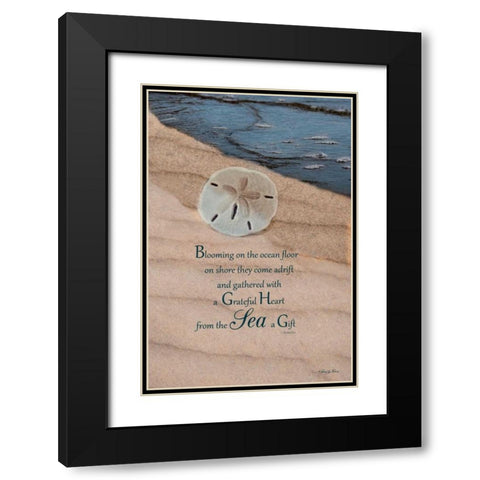 The Gift Black Modern Wood Framed Art Print with Double Matting by Vieira, Robin-Lee