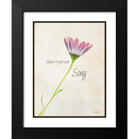 Dance to Your Own Song Black Modern Wood Framed Art Print with Double Matting by Vieira, Robin-Lee