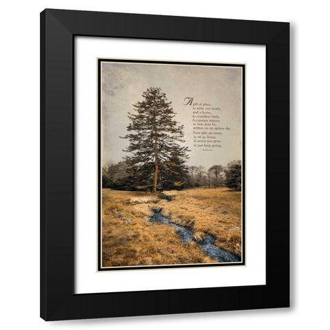 Ode to Trees Black Modern Wood Framed Art Print with Double Matting by Vieira, Robin-Lee