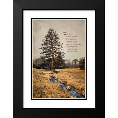 Ode to Trees Black Modern Wood Framed Art Print with Double Matting by Vieira, Robin-Lee