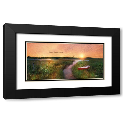 Joy in the Journey Black Modern Wood Framed Art Print with Double Matting by Vieira, Robin-Lee