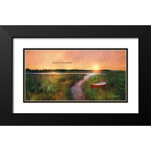Joy in the Journey Black Modern Wood Framed Art Print with Double Matting by Vieira, Robin-Lee