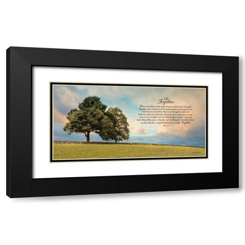 Life Together Black Modern Wood Framed Art Print with Double Matting by Vieira, Robin-Lee