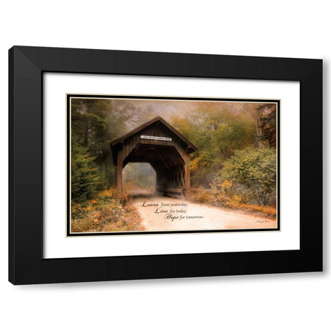 Live for Today Black Modern Wood Framed Art Print with Double Matting by Vieira, Robin-Lee