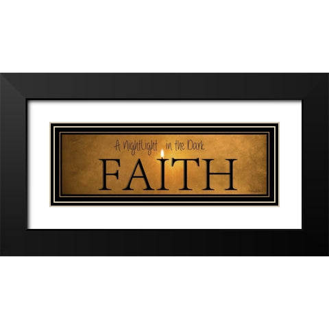 Faith Black Modern Wood Framed Art Print with Double Matting by Vieira, Robin-Lee