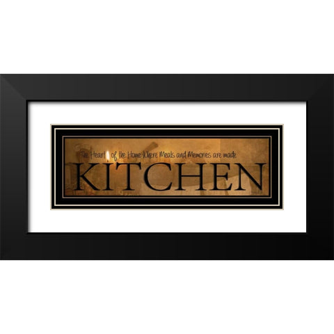 Kitchen Black Modern Wood Framed Art Print with Double Matting by Vieira, Robin-Lee