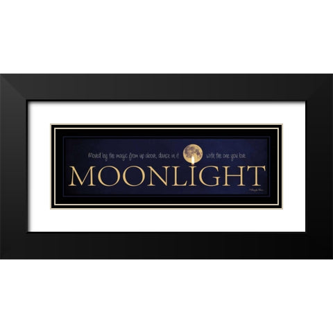 Moonlight Black Modern Wood Framed Art Print with Double Matting by Vieira, Robin-Lee