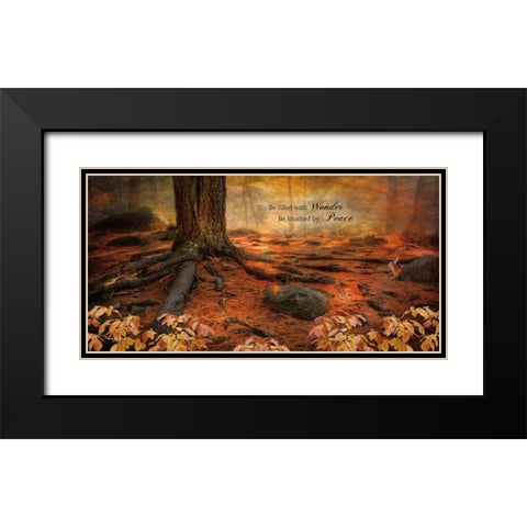 Wonder Black Modern Wood Framed Art Print with Double Matting by Vieira, Robin-Lee