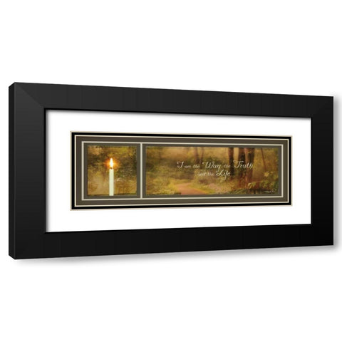 I Am the Way Black Modern Wood Framed Art Print with Double Matting by Vieira, Robin-Lee