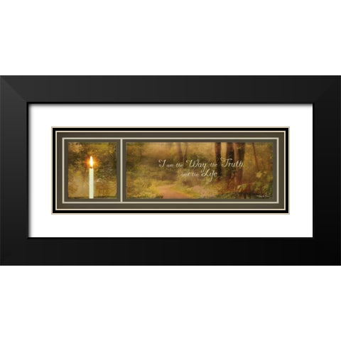 I Am the Way Black Modern Wood Framed Art Print with Double Matting by Vieira, Robin-Lee