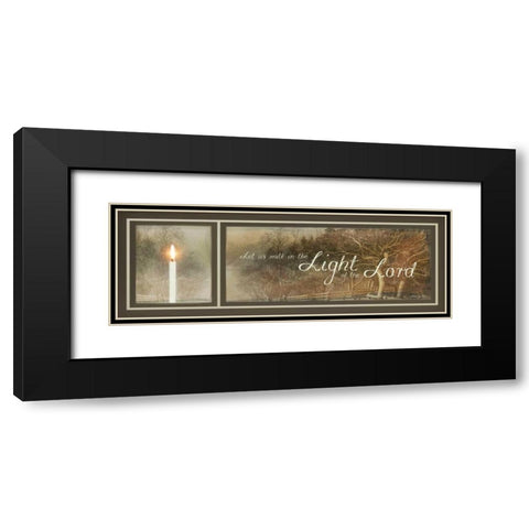 Walk in the Light Black Modern Wood Framed Art Print with Double Matting by Vieira, Robin-Lee