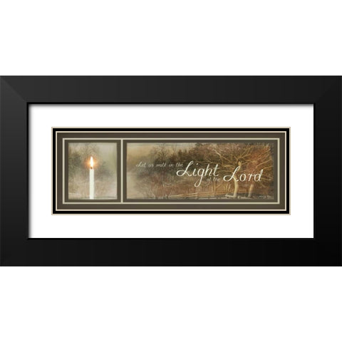 Walk in the Light Black Modern Wood Framed Art Print with Double Matting by Vieira, Robin-Lee
