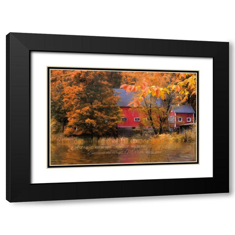 Reflections Black Modern Wood Framed Art Print with Double Matting by Vieira, Robin-Lee