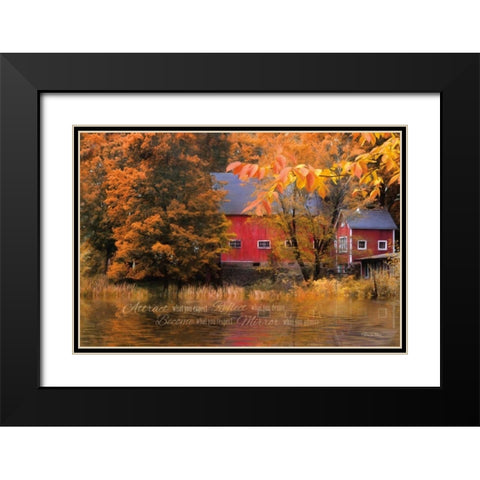 Reflections Black Modern Wood Framed Art Print with Double Matting by Vieira, Robin-Lee