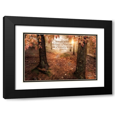 Natures Gift Black Modern Wood Framed Art Print with Double Matting by Vieira, Robin-Lee
