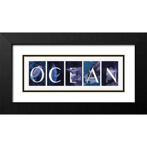 Ocean Black Modern Wood Framed Art Print with Double Matting by Vieira, Robin-Lee