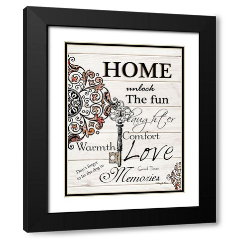 Home Black Modern Wood Framed Art Print with Double Matting by Vieira, Robin-Lee