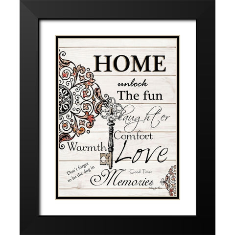 Home Black Modern Wood Framed Art Print with Double Matting by Vieira, Robin-Lee