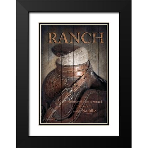 Ranch Black Modern Wood Framed Art Print with Double Matting by Vieira, Robin-Lee