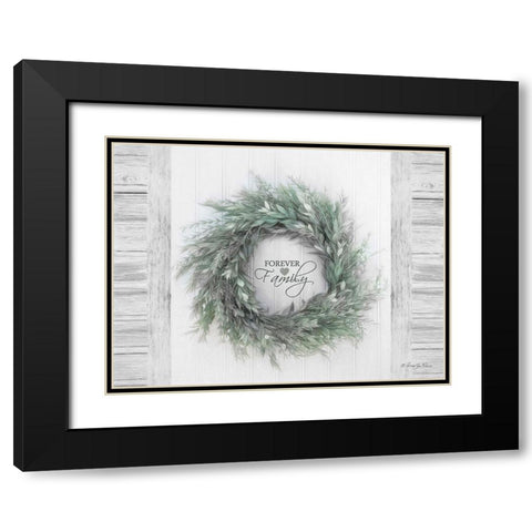 Forever Family Black Modern Wood Framed Art Print with Double Matting by Vieira, Robin-Lee