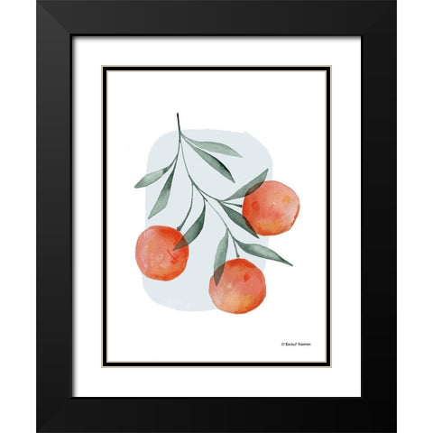 Summer Orange Black Modern Wood Framed Art Print with Double Matting by Nieman, Rachel