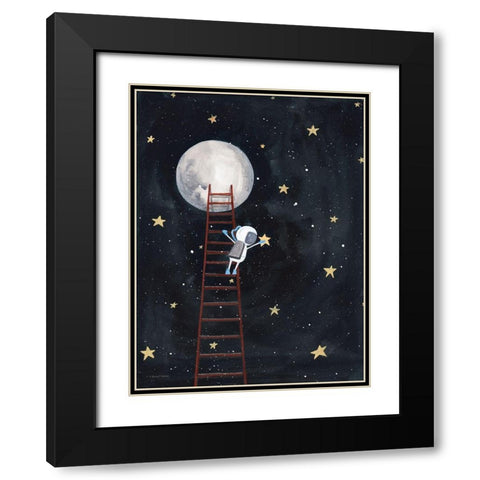 Grab a Star Black Modern Wood Framed Art Print with Double Matting by Nieman, Rachel