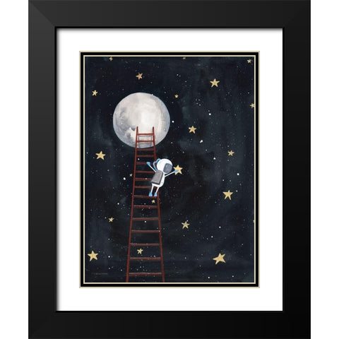 Grab a Star Black Modern Wood Framed Art Print with Double Matting by Nieman, Rachel