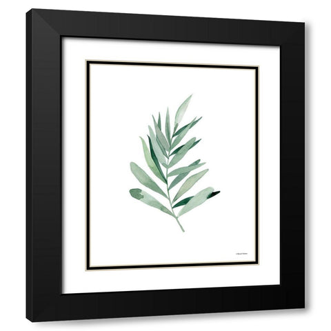 Watercolor Botanical I Black Modern Wood Framed Art Print with Double Matting by Nieman, Rachel