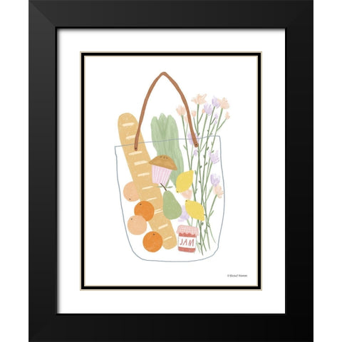 Summer Shopping Black Modern Wood Framed Art Print with Double Matting by Nieman, Rachel