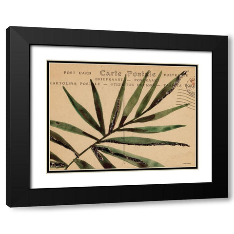 Postcard Painting 1 Black Modern Wood Framed Art Print with Double Matting by Nieman, Rachel