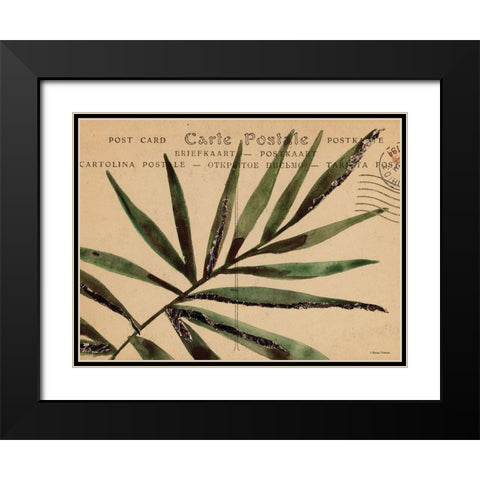 Postcard Painting 1 Black Modern Wood Framed Art Print with Double Matting by Nieman, Rachel