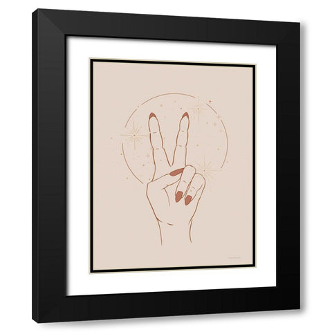 I Am At Peace in This Space Black Modern Wood Framed Art Print with Double Matting by Nieman, Rachel