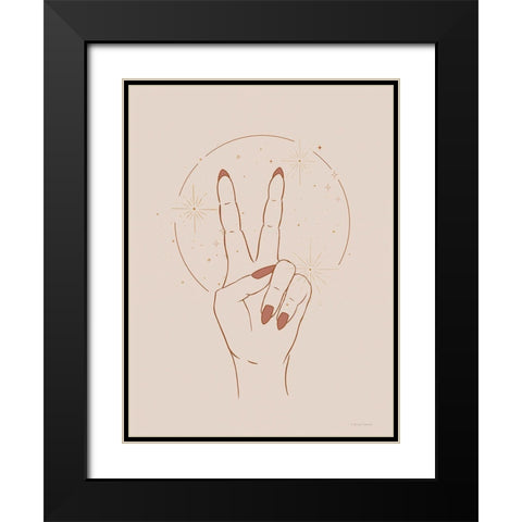 I Am At Peace in This Space Black Modern Wood Framed Art Print with Double Matting by Nieman, Rachel