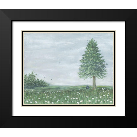 The Swing Black Modern Wood Framed Art Print with Double Matting by Soulspeak And Sawdust