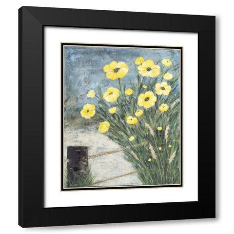 Beachside Spring Black Modern Wood Framed Art Print with Double Matting by Soulspeak And Sawdust