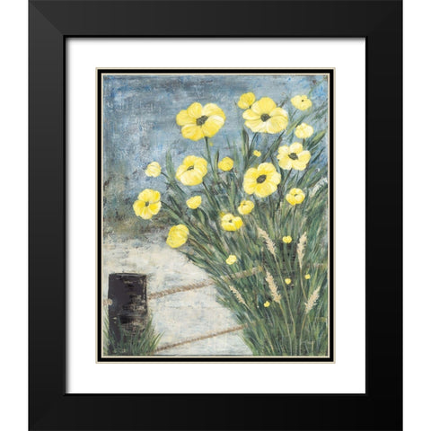 Beachside Spring Black Modern Wood Framed Art Print with Double Matting by Soulspeak And Sawdust