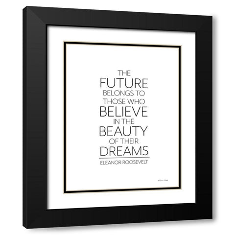 Beauty of Dreams Black Modern Wood Framed Art Print with Double Matting by Ball, Susan