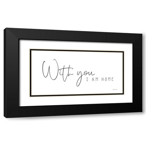 With You Black Modern Wood Framed Art Print with Double Matting by Ball, Susan