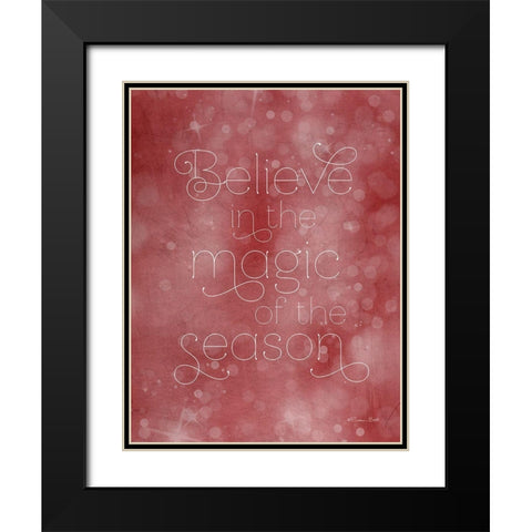 Believe in the Magic Black Modern Wood Framed Art Print with Double Matting by Ball, Susan