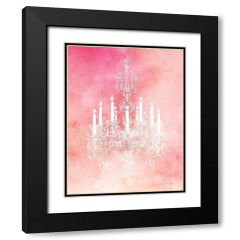 Chandelier Glam 3 Black Modern Wood Framed Art Print with Double Matting by Ball, Susan