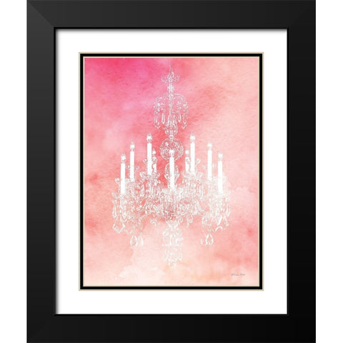 Chandelier Glam 3 Black Modern Wood Framed Art Print with Double Matting by Ball, Susan